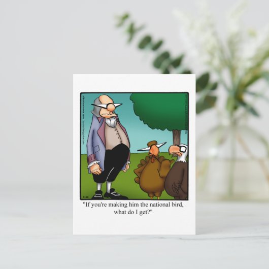 感謝祭ユーモアのはがき シーズンポストカード (スタンド正面)