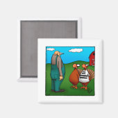 感謝祭ユーモアのマグネットギフト マグネット (正面/裏面)