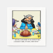 感謝祭ユーモアカクテルパーティーナプキン スタンダードカクテルナプキン (正面)