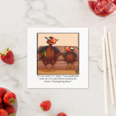 感謝祭ユーモアカクテルパーティーナプキン スタンダードカクテルナプキン (インサイチュ)