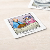 感謝祭ユーモアバーコースター スクエアペーパーコースター (アングル)