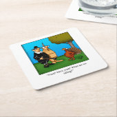 感謝祭ユーモアバーコースター スクエアペーパーコースター (アングル)