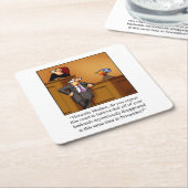 感謝祭ユーモアバーコースター スクエアペーパーコースター (アングル)