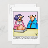 感謝祭ユーモアポストカード「スペクタクル」 シーズンポストカード (正面/裏面)