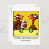 感謝祭ユーモアポストカード「スペクタクル」 シーズンポストカード (正面/裏面)