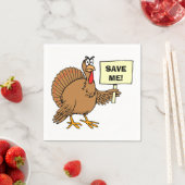 感謝祭ユーモア引用文 スタンダードカクテルナプキン (インサイチュ)