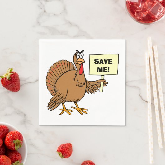 感謝祭ユーモア引用文 スタンダードカクテルナプキン (インサイチュ)