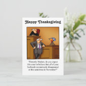 感謝祭ユーモア招待状 "Spectickles" 招待状 (スタンド正面)