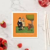 感謝祭ユーモア紙カクテルナプキンス スタンダードカクテルナプキン (インサイチュ)