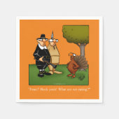 感謝祭ユーモア紙カクテルナプキンス スタンダードカクテルナプキン (正面)