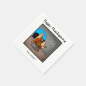 感謝祭ユーモア紙ナプキンス スタンダードカクテルナプキン (角)