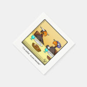 感謝祭ユーモア紙ナプキンス スタンダードカクテルナプキン (角)