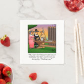 感謝祭ユーモア紙ナプキンス スタンダードカクテルナプキン (インサイチュ)