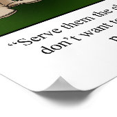 感謝祭ユーモア「安いワイン」ポスター ポスター (角)