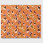 感謝祭ラッピング紙 ラッピングペーパー (フラット)