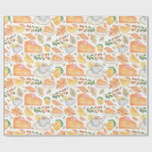 感謝祭ラッピング紙 ラッピングペーパー (フラット)