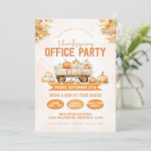 感謝祭ランチオフィスパーティー 招待状 (スタンド正面)