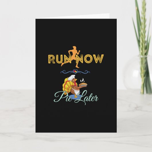 感謝祭ランナー - 今走ろう、パイは後で カード (正面)