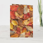 感謝祭リスおもしろいレルカード サンキューカード (裏面)