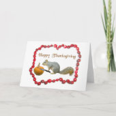 感謝祭リス シーズンカード (正面)
