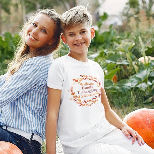 感謝祭リースカスタムファミリー懇親会キッズ Tシャツ