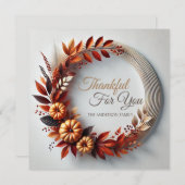 感謝祭リースカスタム シーズンカード (正面/裏面)