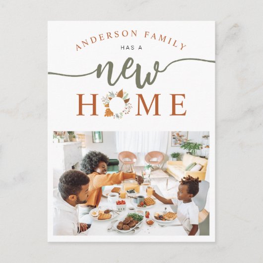 感謝祭リースフォトニューホームホリデームービング 案内ポストカード (正面)