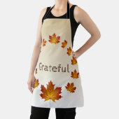 感謝祭リース感謝シンプルメープル離れズ エプロン (インサイチュ)