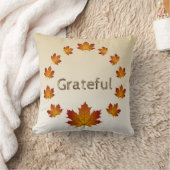 感謝祭リース感謝シンプルメープル離れズ クッション (ブランケット)