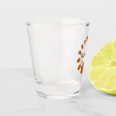 感謝祭リース感謝シンプルメープル離れズ ショットグラス (左)