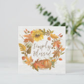 感謝祭リース – シンプ賛美リー シーズンカード (スタンド正面)