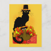 感謝祭ルチャットノワールとトルコ巡礼者 シーズンポストカード (正面)