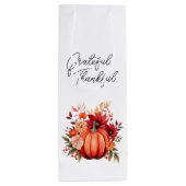 感謝祭レッドカボチャ抱き枕素朴 ワインギフトバッグ (裏面)