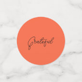 感謝祭レッドパンプキンテーブル紙吹雪 コンフェッティ (スモール正面)