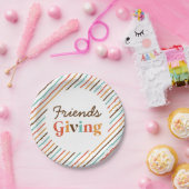 感謝祭レトロフレンズ与えズ紙プレート ペーパープレート (パーティー)