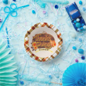 感謝祭レトロプレイド ペーパーボウル (パーティー)