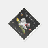 感謝祭ロケットトルコ スタンダードカクテルナプキン (角)