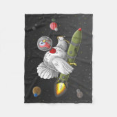 感謝祭ロケットトルコ フリースブランケット (正面)