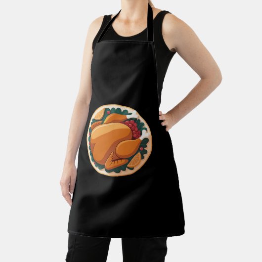 感謝祭ローストターキー – フェスティバルホリデー饗宴 エプロン (インサイチュ)