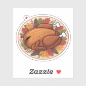 感謝祭ローストターキー – フェスティバルホリデー饗宴 シール (シート)