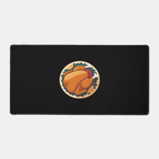 感謝祭ローストターキー – フェスティバルホリデー饗宴 デスクマット (正面)