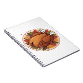 感謝祭ローストターキー – フェスティバルホリデー饗宴 ノートブック (右側)