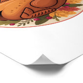 感謝祭ローストターキー – フェスティバルホリデー饗宴 ポスター (角)