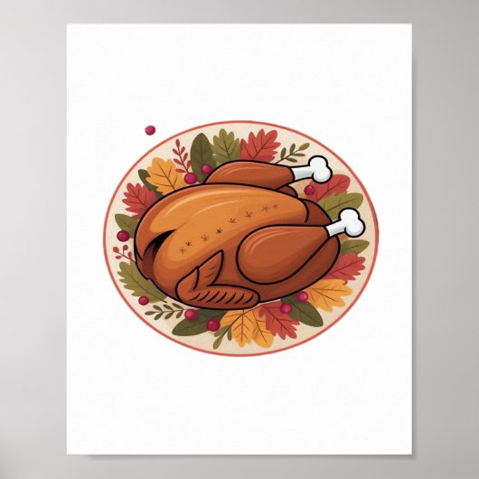感謝祭ローストターキー – フェスティバルホリデー饗宴 ポスター (正面)