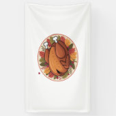 感謝祭ローストターキー – フェスティバルホリデー饗宴 横断幕 (縦)