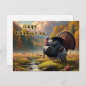 感謝祭ワイルドトムターキー シーズンポストカード (正面/裏面)