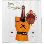 感謝祭ワインシャワーカーテン シャワーカーテン (正面)