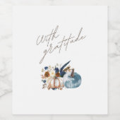 感謝祭ワインラベル ワインラベル (シングルラベル)