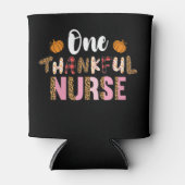 感謝祭ワンサンクスフルナースレオパード秋グルーヴ 缶クーラー (正面)