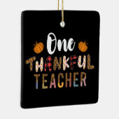 感謝祭ワンサンクフル先生レオパード秋グロ セラミックオーナメント (右)